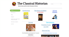 Desktop Screenshot of classicalhistorian.com