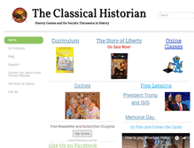 Tablet Screenshot of classicalhistorian.com